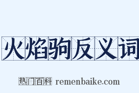 火焰驹反义词是什么意思的图片